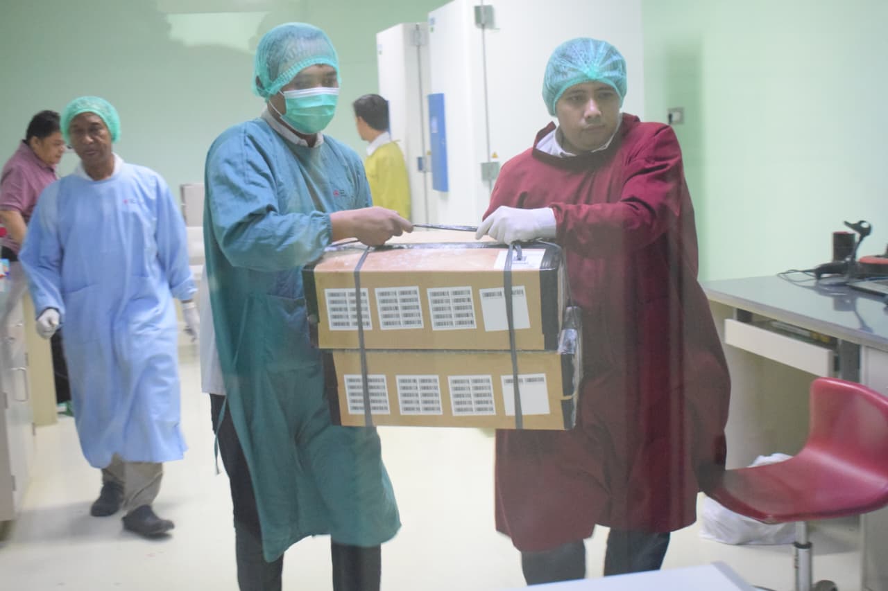 PMI Kota Tangerang Kirim 648 Kantong Plasma untuk Fraksionasi ke Korea Selatan