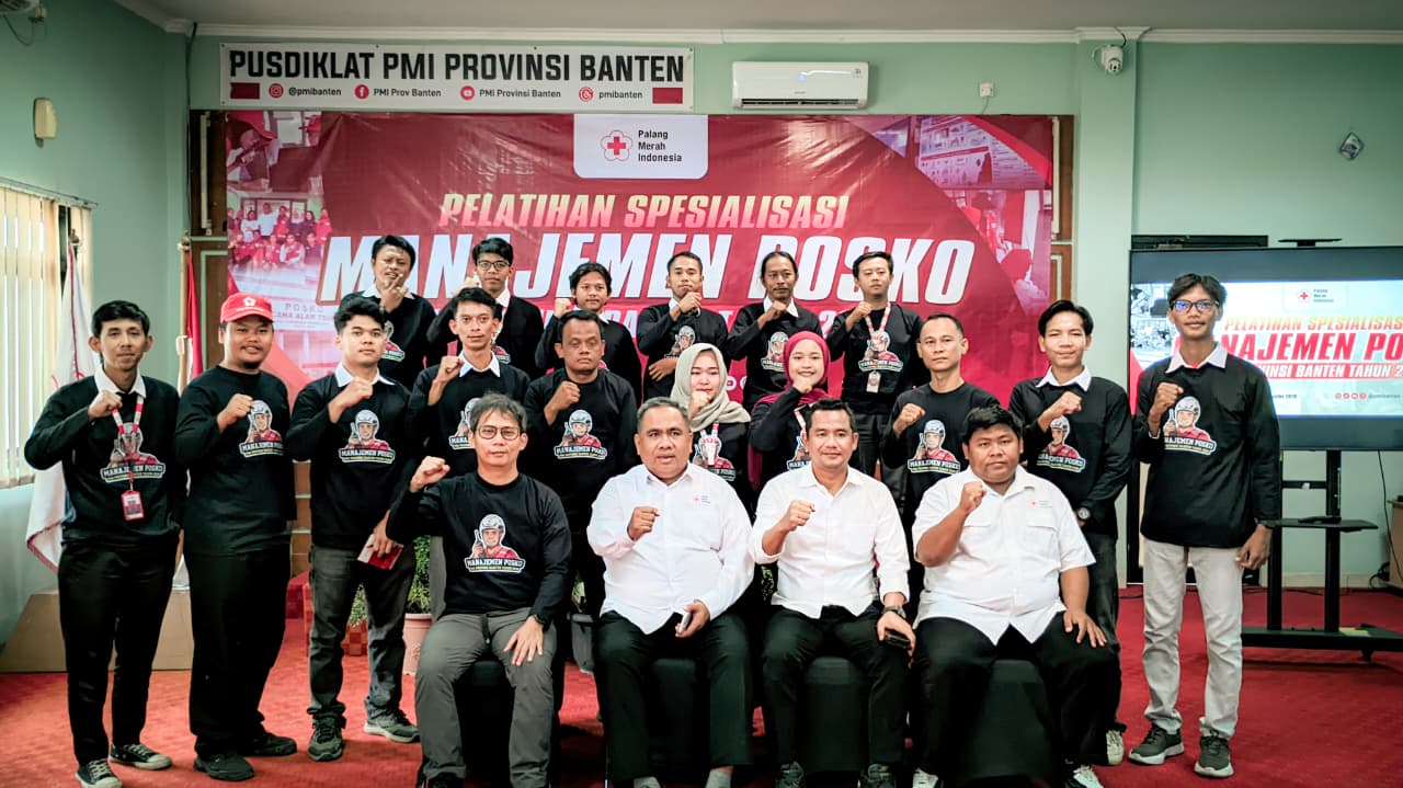 PMI Provinsi Banten Gelar Pelatihan Spesialisasi Manajemen Posko Tahun 2026