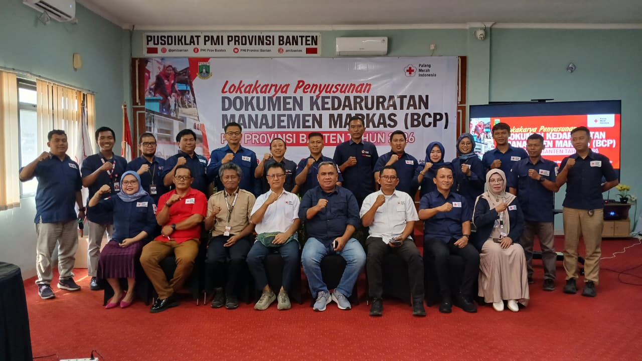 PMI Banten Perkuat Kesiapsiagaan Operasional Markas melalui Lokakarya Penyusunan BCP